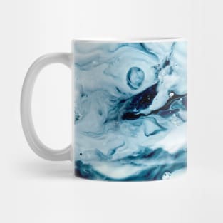 Blue Cosmic Ocean Swirl Mug